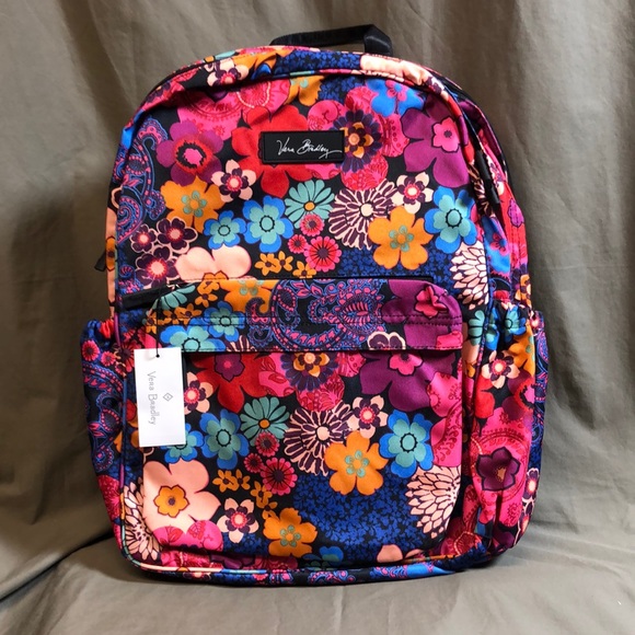 vera bradley floral fiesta backpack